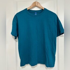 Old Navy “Vintage Tee” Teal Short Sleeve Tee Women’s Medium 100% Cotton